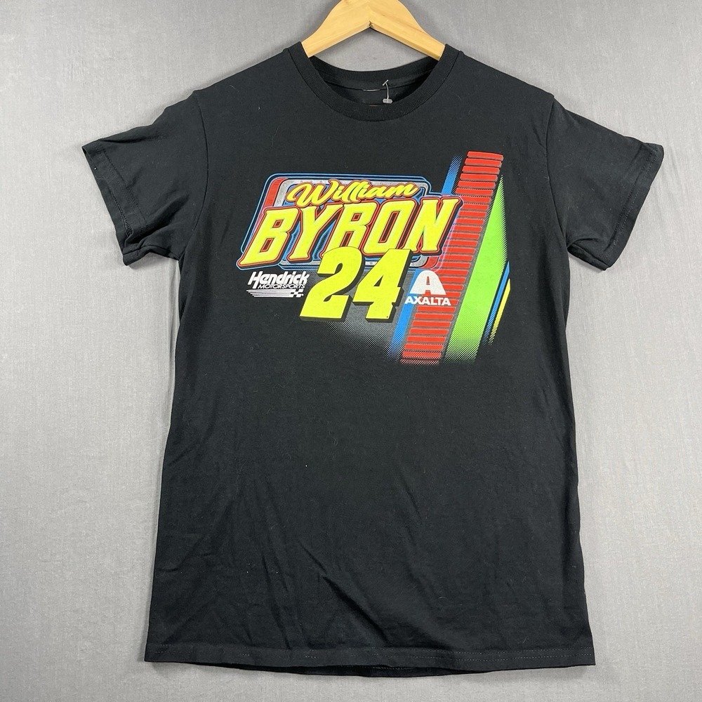 William Byron T Shirt Black Short Sleeved #24 Hendrick Motorsports Size Small